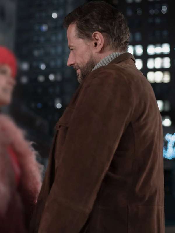 Elsbeth S02 Ioan Gruffudd Brown Leather Jacket