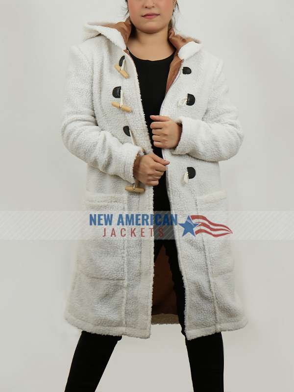 Jodie Sweetin A Cozy Christmas Inn Shearling Coat