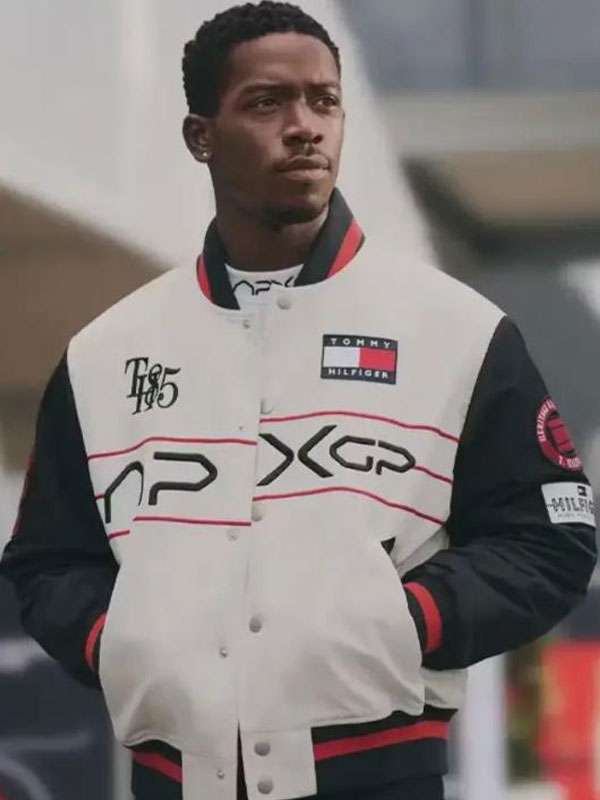 F1 Movie Damson Idris Racing Varsity Jacket
