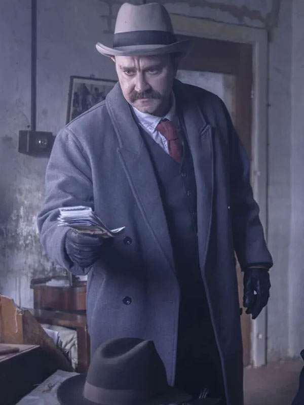 Josh McConville Fear Below 2025 Wool Coat
