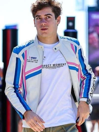 Shop Franco Colapinto F1 Racing Leather Jacket