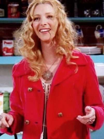 Friends Lisa Kudrow Red Long Wool Coat