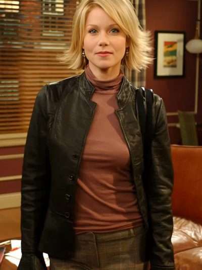 Friends S10 Christina Applegate Black Leather Jacket