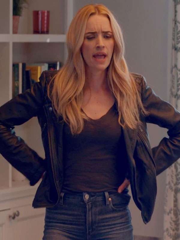 Ginny and Georgia S03 Brianne Howey Black Biker Leather Jacket