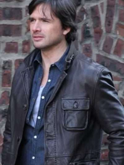 Gossip Girl Rufus Humphrey Black Leather Jacket