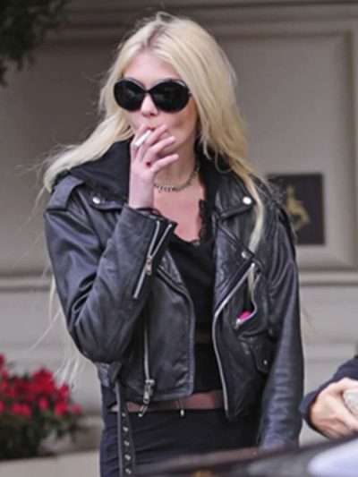 Gossip Girl Taylor Momsen Biker Leather Jacket