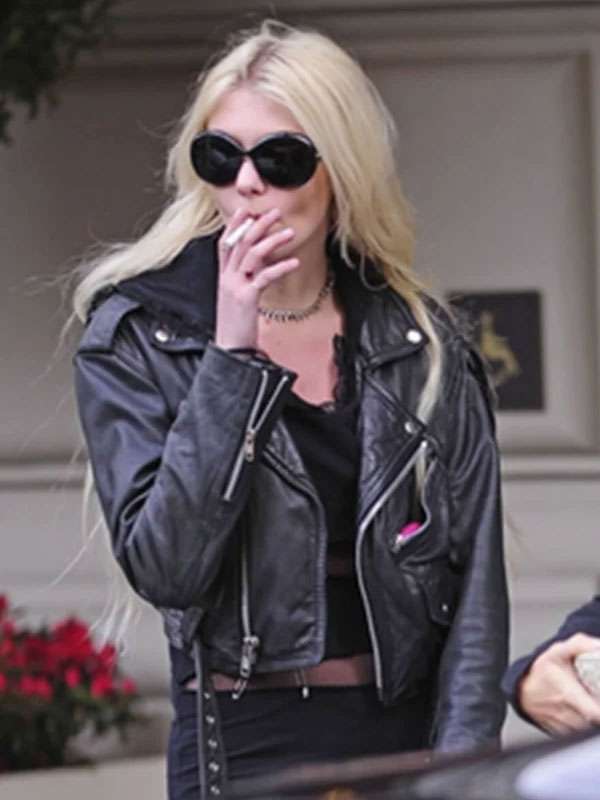 Gossip Girl Taylor Momsen Biker Leather Jacket