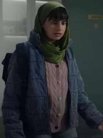 Gracelyn Awad Rinke Resident Alien Blue Quilted Jacket