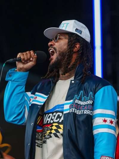 Derrick Rose NASCAR Grant Park 165 Chicago Street Course Leather Jacket