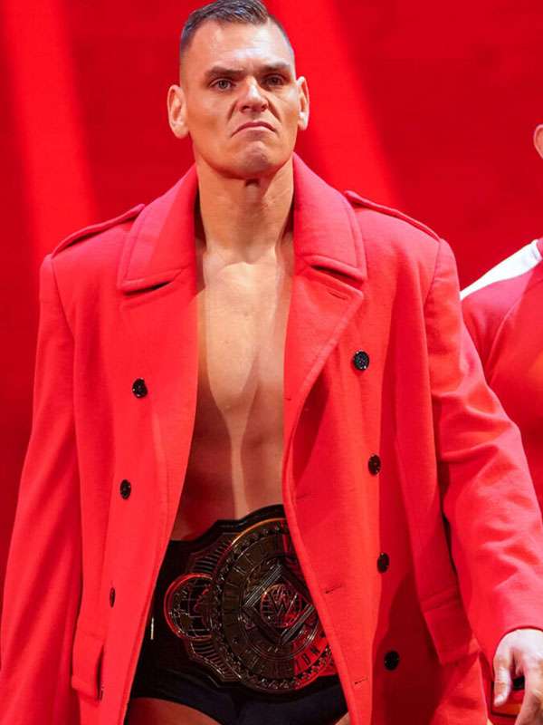 Gunther Walter Hahn WWE Red Trench Coat
