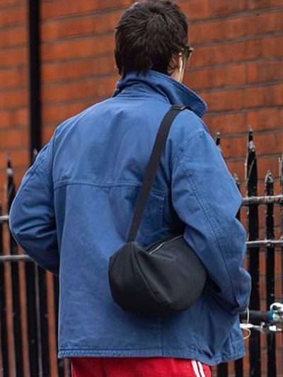 Harry Styles in London Blue Cotton Jacket