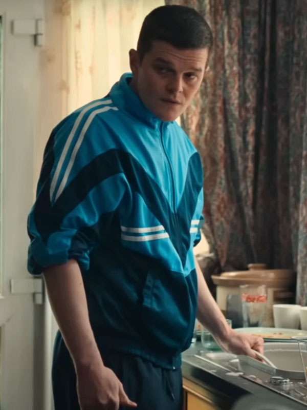 I Swear 2025 Robert Aramayo Blue Track Jacket