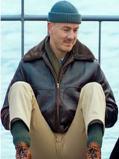 Albrecht Schuch I'm Not Stiller Leather Jacket