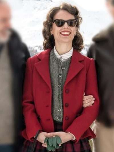 Paula Beer I'm Not Stiller Red Wool Blazer
