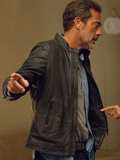 Extant S02 Jeffrey Dean Morgan Black Leather Jacket