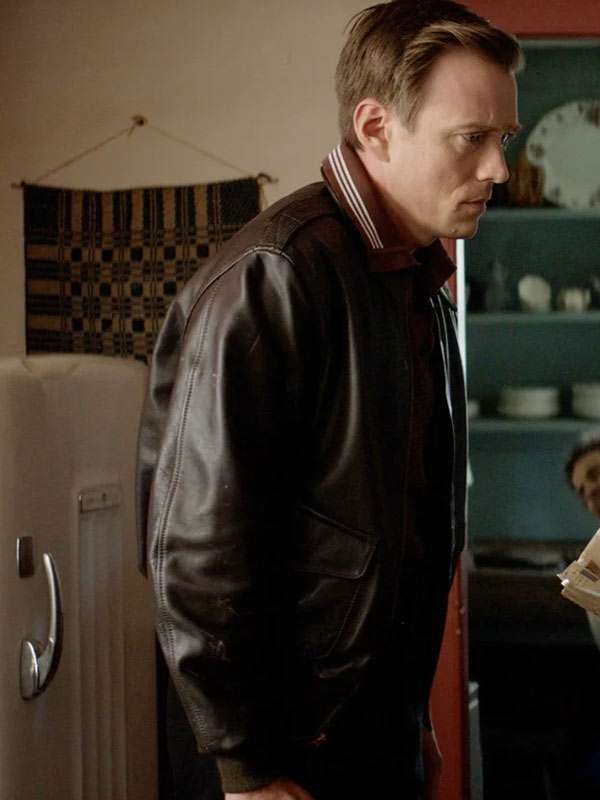 Fog of War 2025 Gene Lewis Brown Bomber Leather Jacket