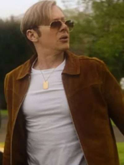 Black Mirror S07 Jimmi Simpson Brown Leather Jacket
