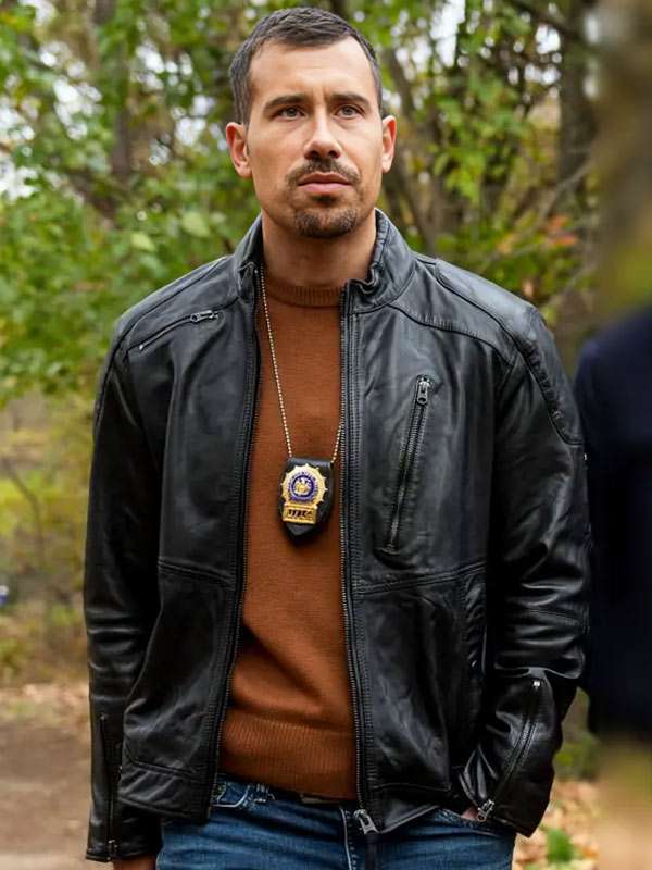 Octavio Pisano Law & Order Special Victims Unit S26 Leather Jacketr