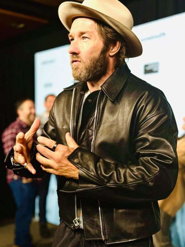 The Wrap Studio Joel Edgerton Train Dreams Leather Jacket