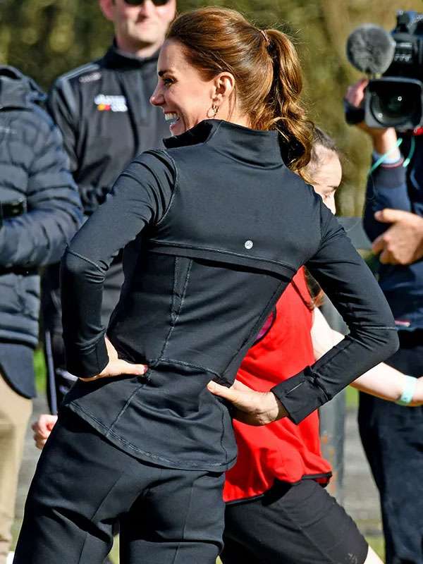 Kate Middleton Northern Ireland Club Black Jacket