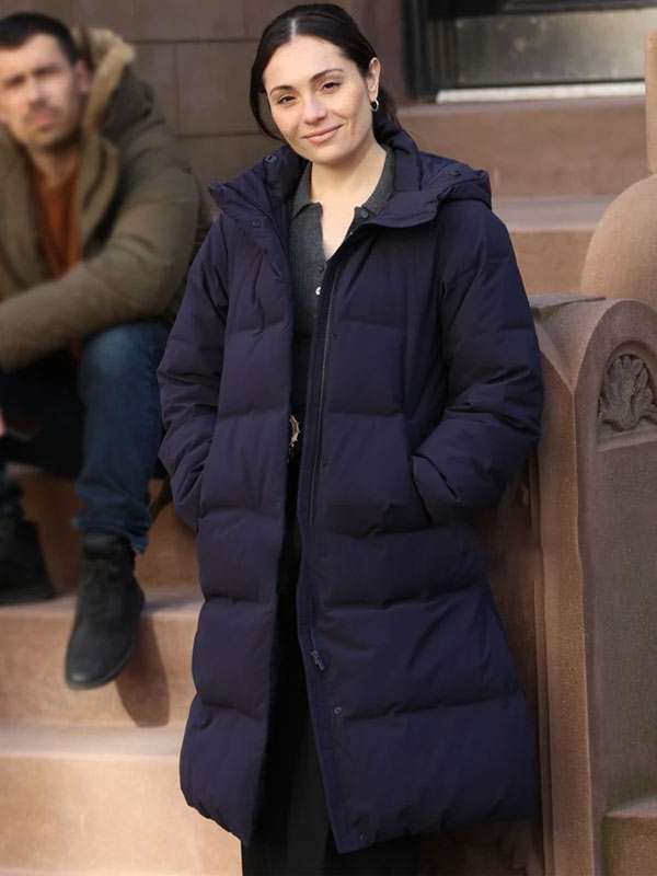 Law and Order SVU S26 Juliana Aidén Martinez Blue Puffer Coat