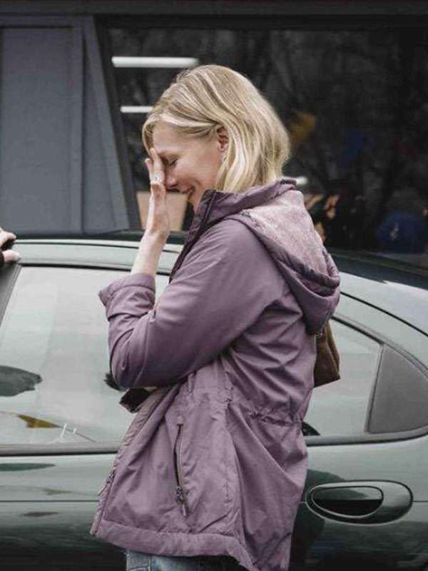 Kirsten Dunst Roofman 2025 Purple Jacket