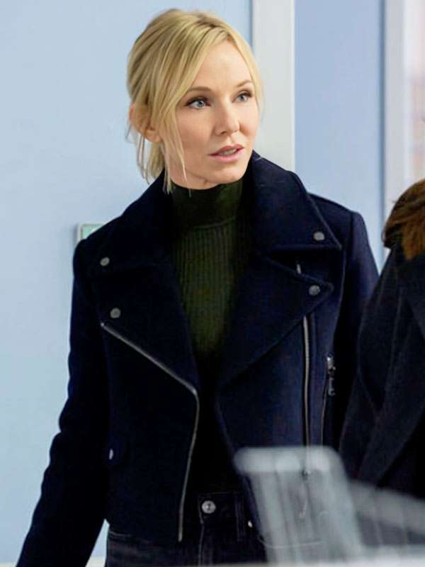 Law & Order: Special Victims Unit 2025 Kelli Giddish Blue Wool Jacket