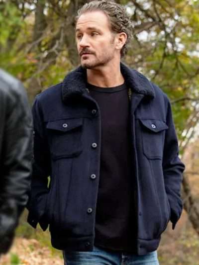 Terry Bruno Law and Order SVU S26 Blue Jacket