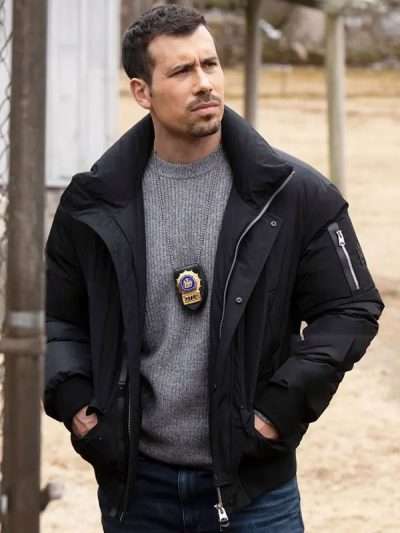 Law & Order: Special Victims Unit 2025 Joe Velasco Black Bomber Jacket