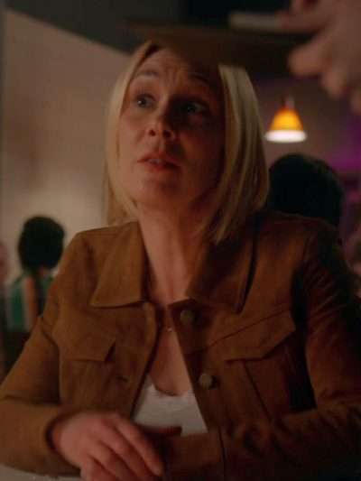 Lisa Weil The Cleaning Lady Brown Trucker Jacket