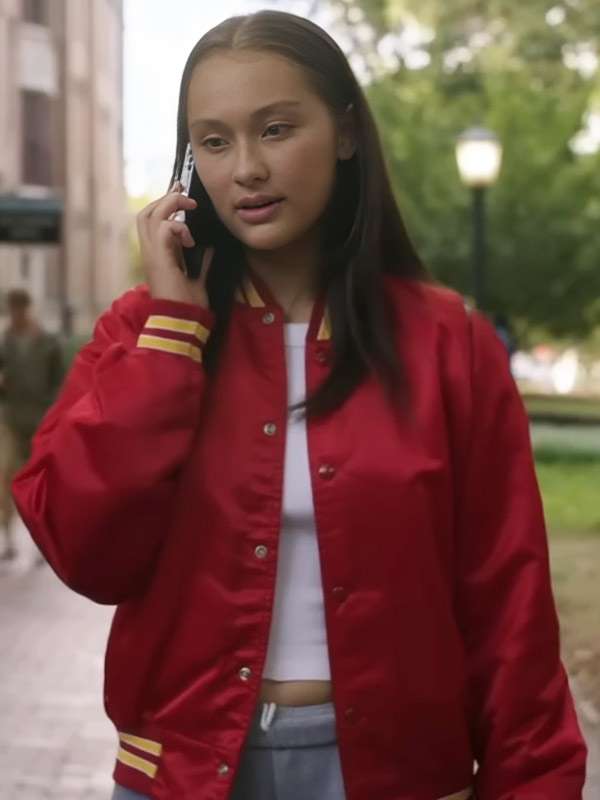 TV Series The Summer I Turned Pretty Belly Red Bomber Jacket
