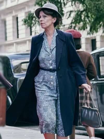 Bookish S01 Loveday Smith Blue Trench Coat
