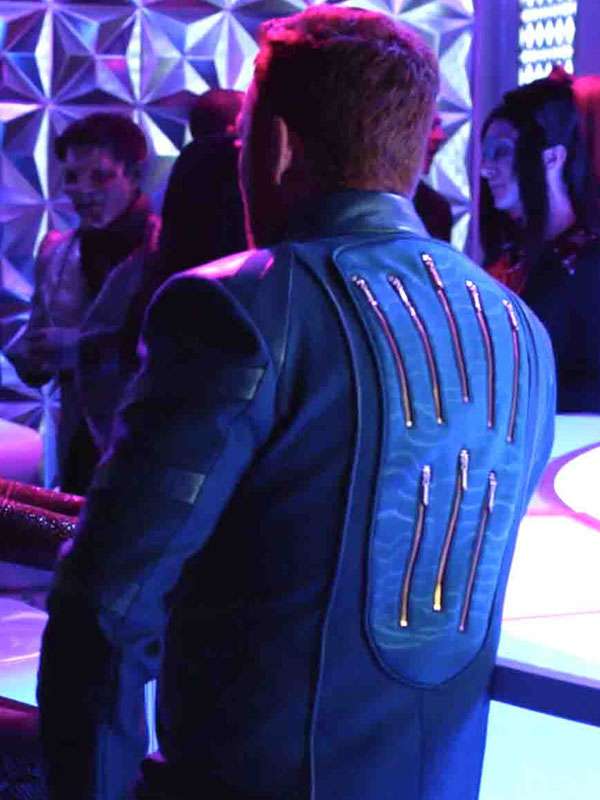 Lt. Gordon Malloy The Orville Blue Leather Jacket