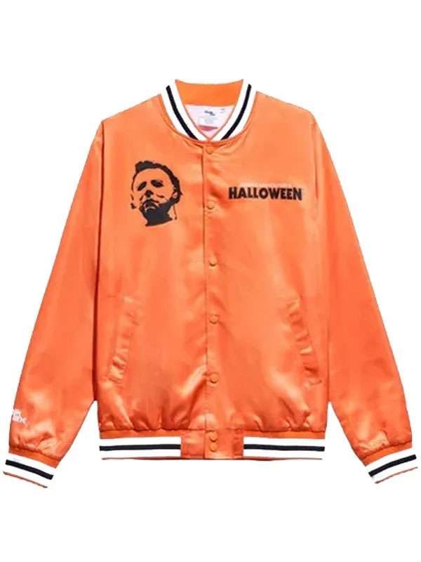 Halloween Michael Myers Orange Bomber Jacket
