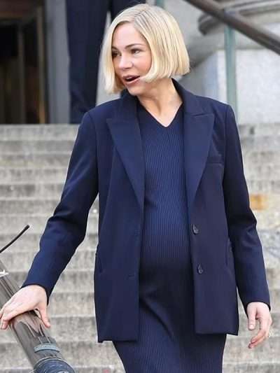 A Place in Hell 2025 Michelle Williams Blue Blazer