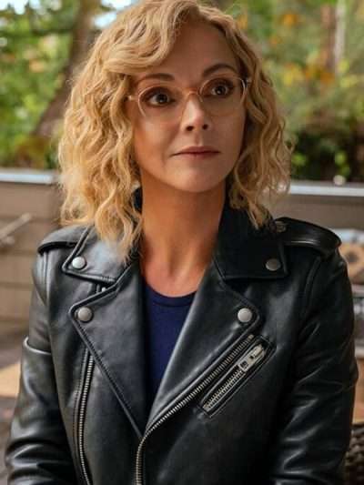 TV Series Yellowjackets Christina Ricci Black Biker Jacket