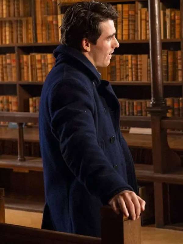 My Oxford Year 2025 Jamie Davenport Blue Wool Peacoat