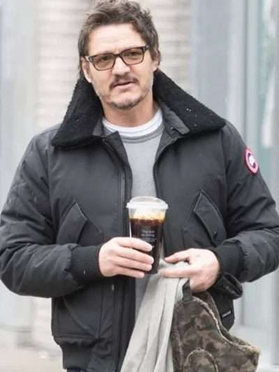 Street Style Pedro Pascal Black Cotton Jacket