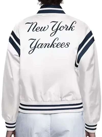 New York Yankees White Varsity Jacket