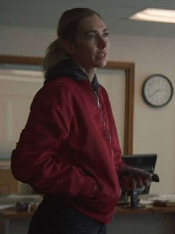 Night Always Comes Vanessa Kirby Satin Bomber Jacket