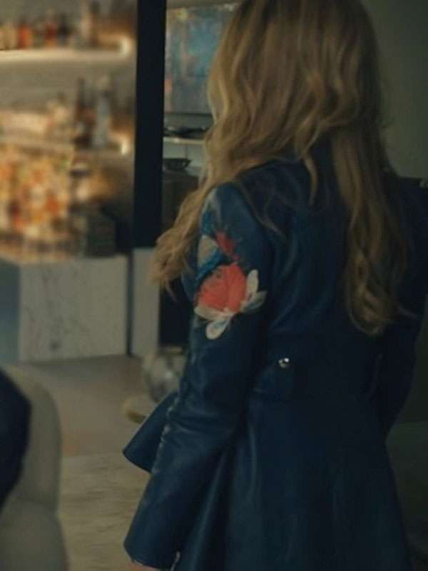 No Good Deed Margo Starling Blue Leather Jacket