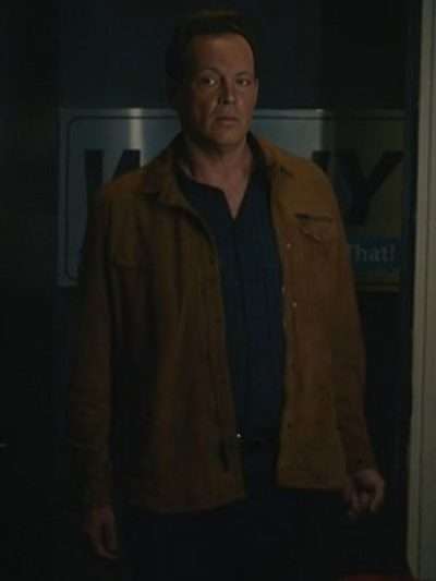 Vince Vaughn Nonnas 2025 Brown Jacket