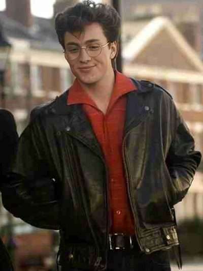 Movie Nowhere Boy Aaron Taylor-Johnson Black Leather Jacket