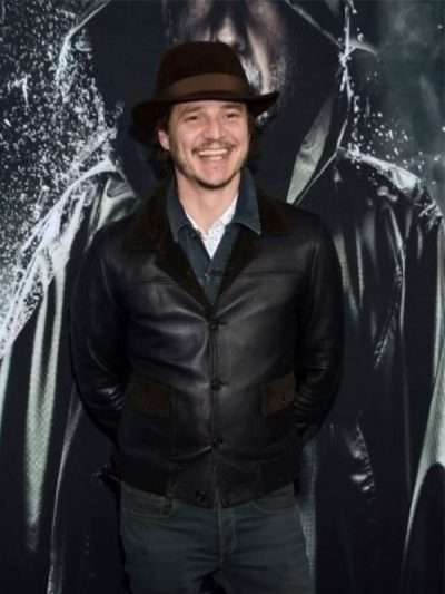 Pedro Pascal Black Leather Jacket
