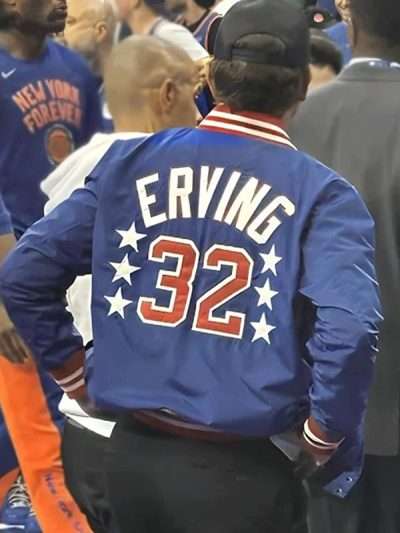 Bradley Cooper Dr.J Erving Blue Bomber Jacket