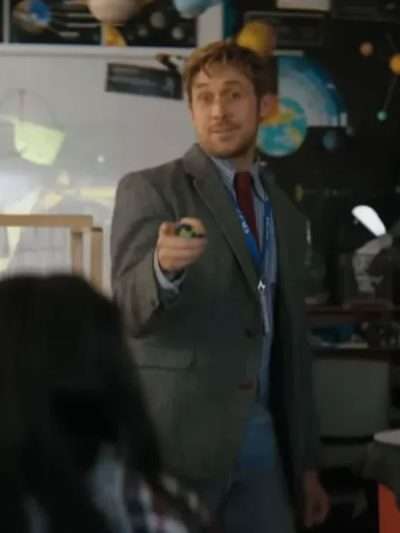 Shop Project Hail Mary 2026 Ryan Gosling Grey Wool Blazer
