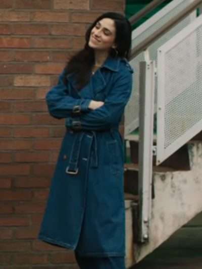 Pushers Cassie Bradley Blue Denim Coat