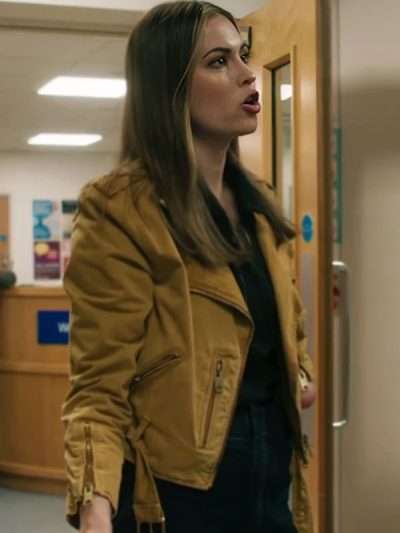Pushers S01 Nicole Brown Cotton Jacket