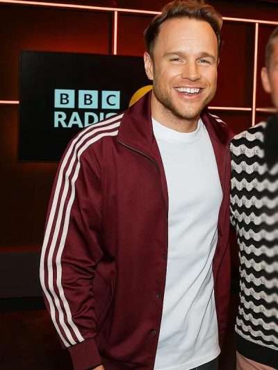 Olly Murs Radio 2 Music Festival Maroon Track Jacket