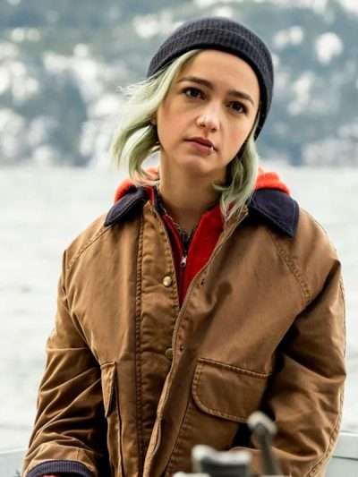Resident Alien S04 Liza Vanderspeigle Brown Jacket